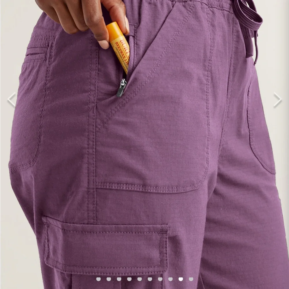 Title Nine Purple Cargo Jogger Pants - Picture 4 of 4